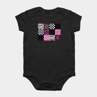 Girls Have Muscle Too - Hot Pink Baby Bodysuit